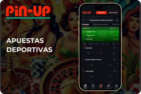 Apuestas deportivas en la App de apuestas Pin-Up