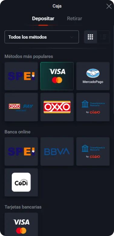 depósito Pin-Up