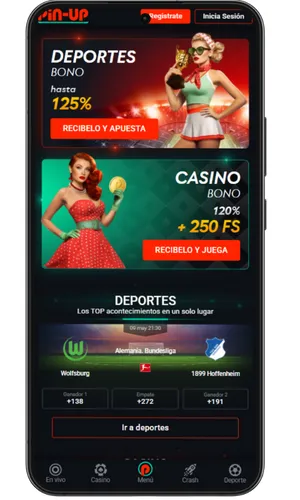 Página principal de Pin-Up Casino
